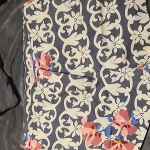 LOFT Floral Patterned Women Shorts - Blue and Pink